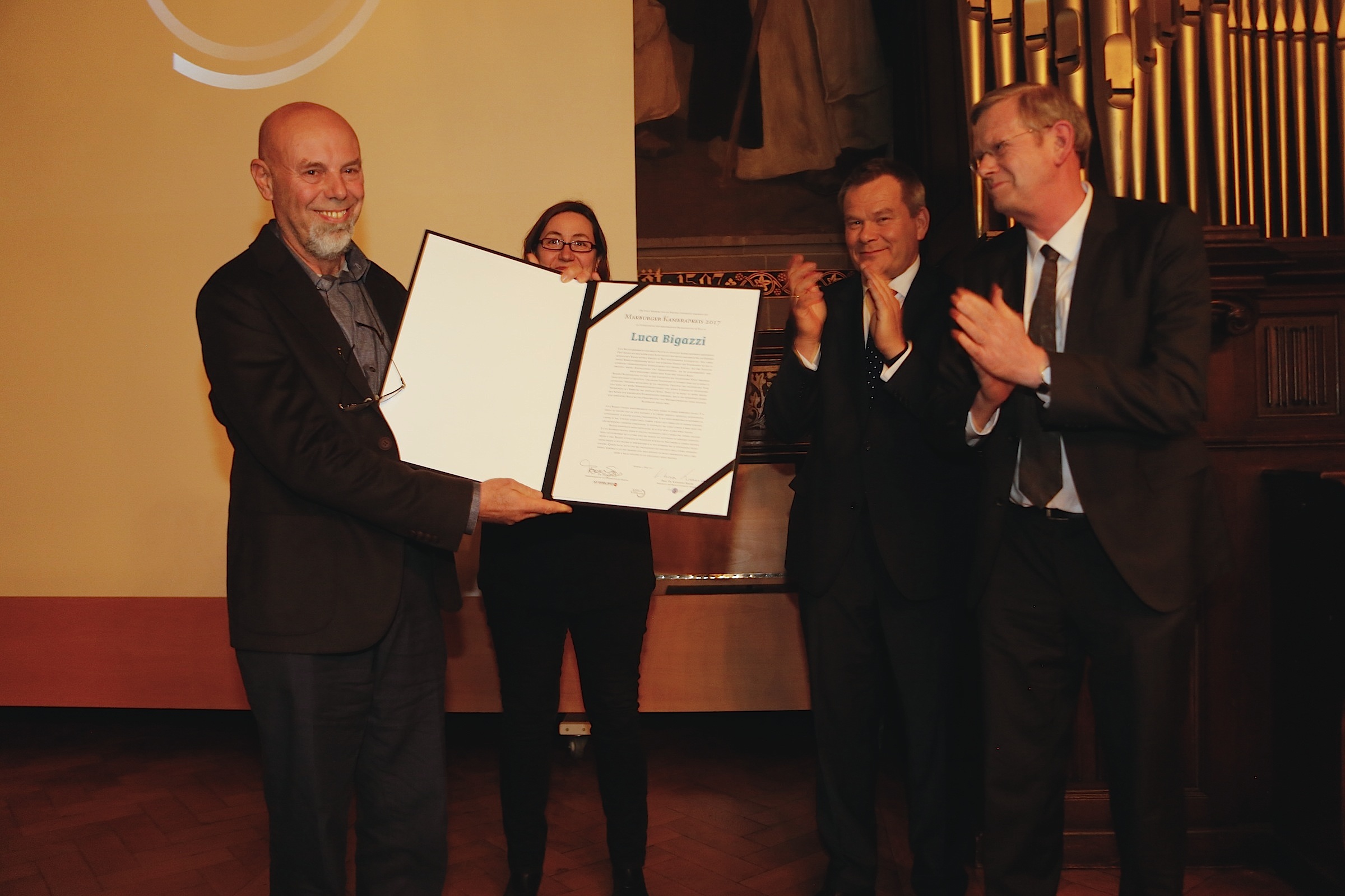 Verleihung des Marburger Kamerapreises 2017 an Luca Bigazzi © Achim Friederich